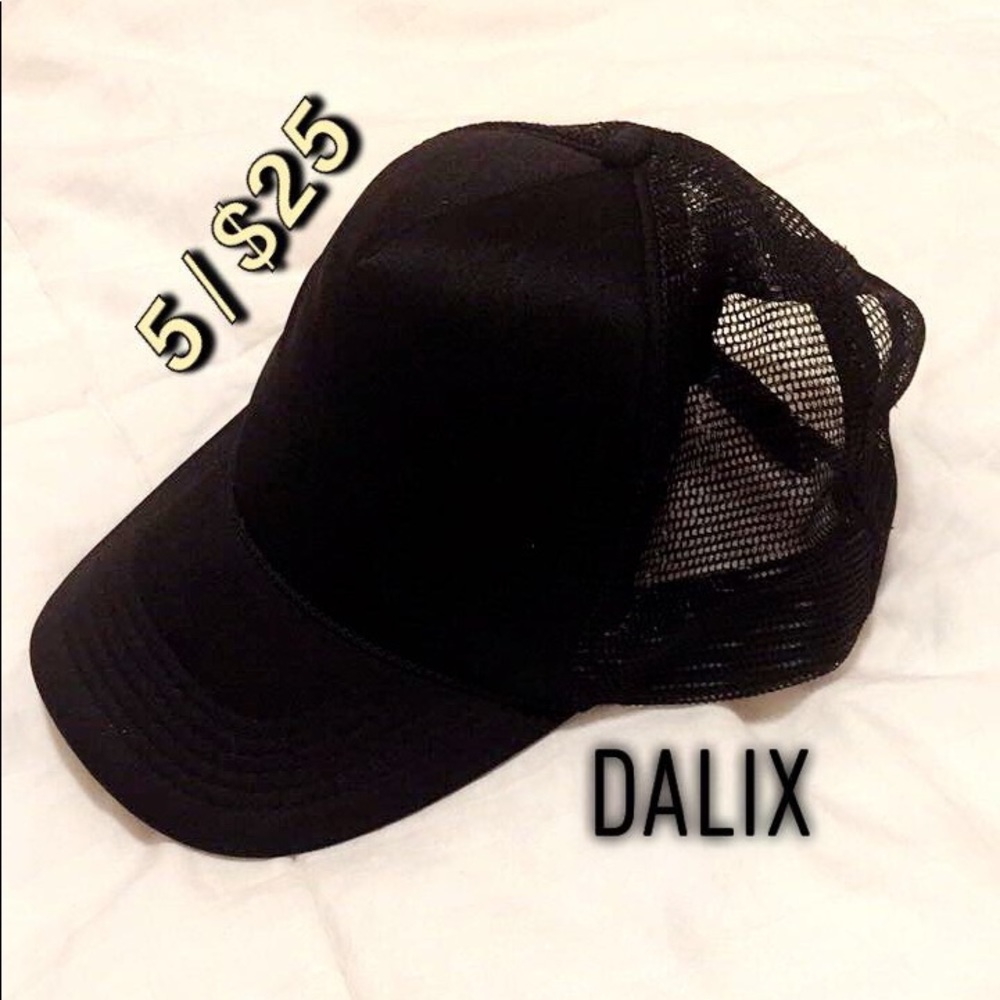 NWOT Black Trucker Hat